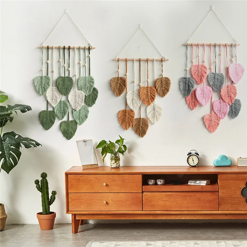 Leaf Macrame Wall Hanging Decor