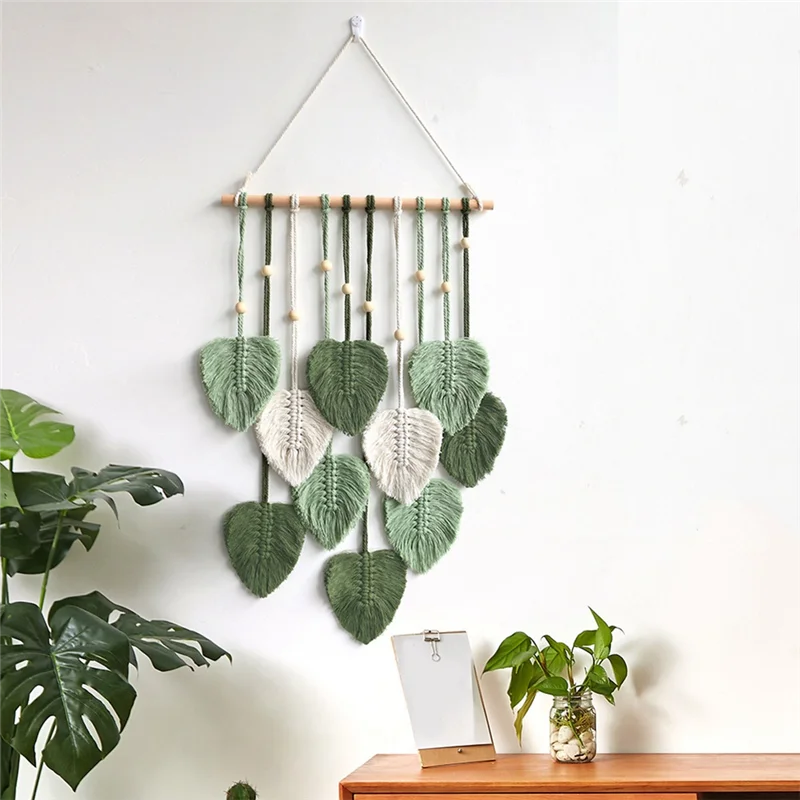 Leaf Macrame Wall Hanging Decor