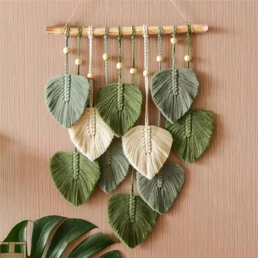 Leaf Macrame Wall Hanging Decor