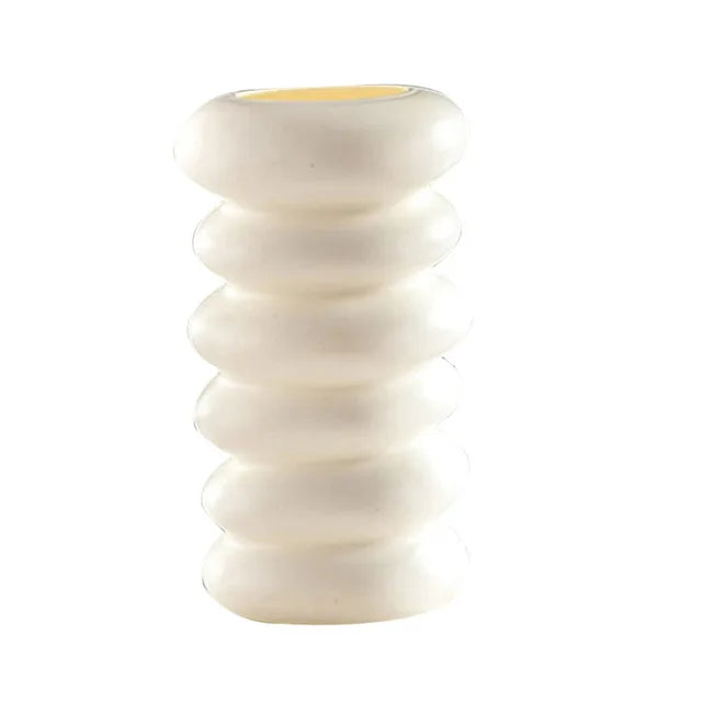 Nordic Plastic Spiral Flower Vase