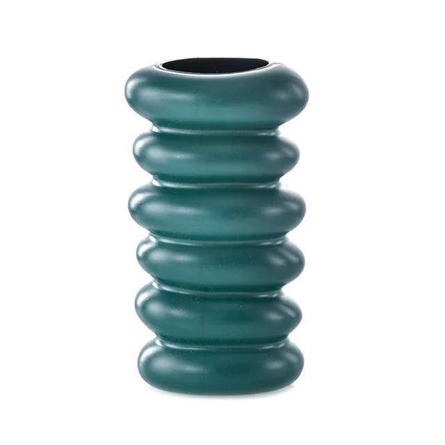 Nordic Plastic Spiral Flower Vase